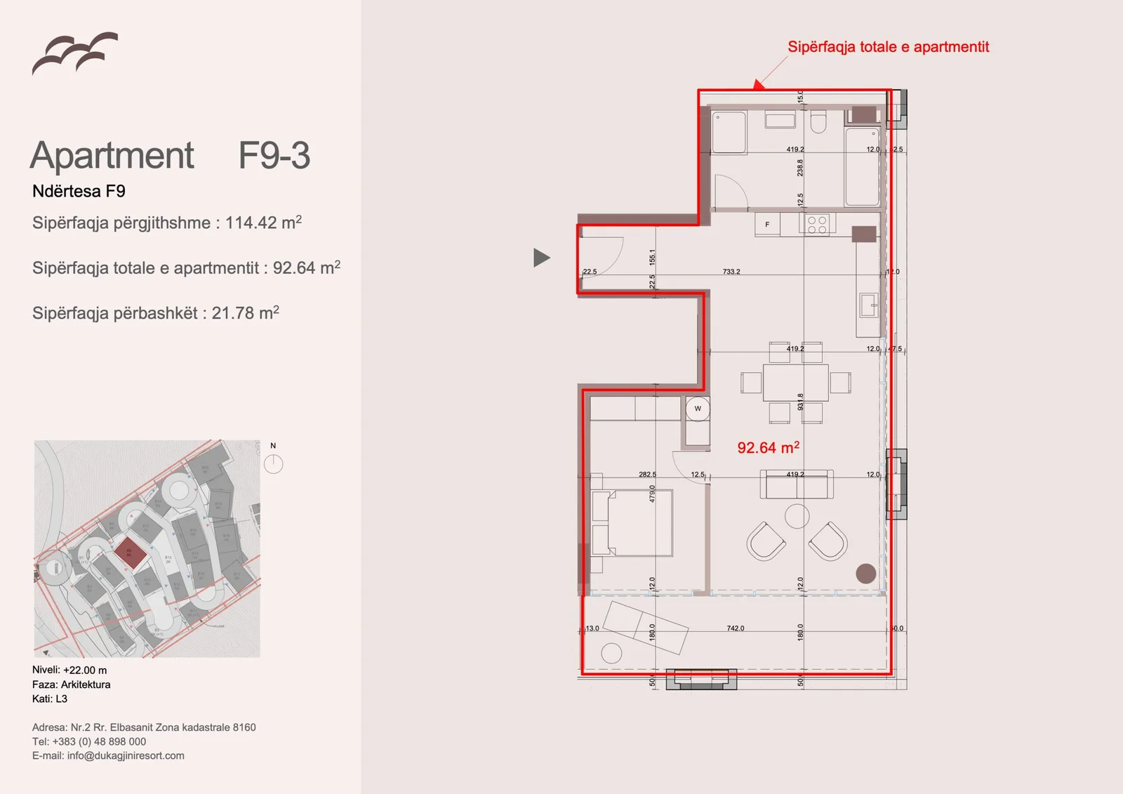 Apartment F9-3 Floor Plan